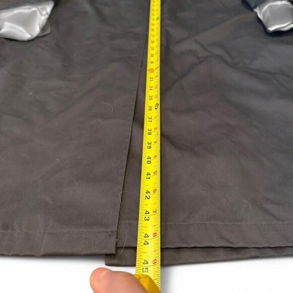 Vintage Korean Made Trench Coat  Mens Size L The Matrix Style Coat - Picture 7 of 8